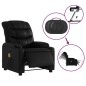 vidaXL Sillón de masaje reclinable eléctrico cuero sintético negro vidaXL Sillón de masaje reclinable eléctrico cuero sintético negro