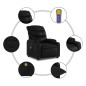 vidaXL Sillón de masaje reclinable eléctrico cuero sintético negro vidaXL Sillón de masaje reclinable eléctrico cuero sintético negro