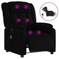 vidaXL Sillón de masaje reclinable eléctrico cuero sintético negro vidaXL Sillón de masaje reclinable eléctrico cuero sintético negro