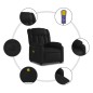 vidaXL Sillón de masaje reclinable eléctrico cuero sintético negro vidaXL Sillón de masaje reclinable eléctrico cuero sintético negro