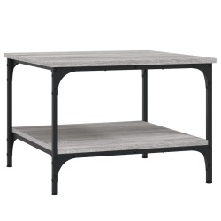vidaXL Mesa de centro madera de ingeniería gris Sonoma 55x55x40 cm