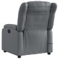 vidaXL Sillón de masaje reclinable eléctrico cuero sintético gris vidaXL Sillón de masaje reclinable eléctrico cuero sintético gris