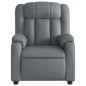 vidaXL Sillón de masaje reclinable eléctrico cuero sintético gris vidaXL Sillón de masaje reclinable eléctrico cuero sintético gris