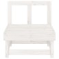 vidaXL Sofás centrales de jardín 2 uds madera maciza de pino blanco vidaXL Sofás centrales de jardín 2 uds madera maciza de pino blanco