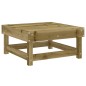 vidaXL Juego de muebles de jardín 3 pzas madera de pino impregnada