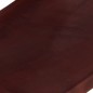 vidaXL Silla de relax plegable cuero auténtico marrón oscuro vidaXL Silla de relax plegable cuero auténtico marrón oscuro