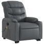 vidaXL Sillón reclinable de masaje de pie cuero artificial gris vidaXL Sillón reclinable de masaje de pie cuero artificial gris