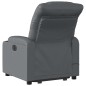 vidaXL Sillón reclinable de masaje de pie cuero artificial gris vidaXL Sillón reclinable de masaje de pie cuero artificial gris