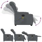 vidaXL Sillón reclinable de masaje de pie cuero artificial gris vidaXL Sillón reclinable de masaje de pie cuero artificial gris