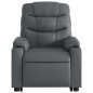 vidaXL Sillón reclinable de masaje de pie cuero artificial gris vidaXL Sillón reclinable de masaje de pie cuero artificial gris