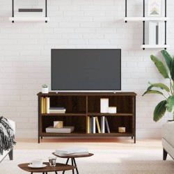 vidaXL Mueble para TV madera contrachapada marrón roble 100x40x50 cm