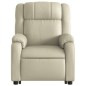 vidaXL Sillón reclinable de masaje de pie cuero artificial color crema vidaXL Sillón reclinable de masaje de pie cuero artificial color crema