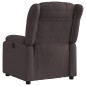 vidaXL Sillón reclinable eléctrico tela marrón oscuro vidaXL Sillón reclinable eléctrico tela marrón oscuro