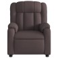 vidaXL Sillón reclinable eléctrico tela marrón oscuro vidaXL Sillón reclinable eléctrico tela marrón oscuro