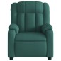 vidaXL Sillón reclinable de masaje eléctrico tela verde oscuro vidaXL Sillón reclinable de masaje eléctrico tela verde oscuro