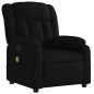 vidaXL Sillón reclinable de masaje eléctrico tela negro vidaXL Sillón reclinable de masaje eléctrico tela negro