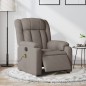 vidaXL Sillón reclinable de masaje eléctrico tela gris taupe vidaXL Sillón reclinable de masaje eléctrico tela gris taupe