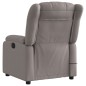 vidaXL Sillón reclinable de masaje eléctrico tela gris taupe vidaXL Sillón reclinable de masaje eléctrico tela gris taupe