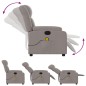 vidaXL Sillón reclinable de masaje eléctrico tela gris taupe vidaXL Sillón reclinable de masaje eléctrico tela gris taupe