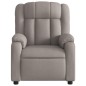 vidaXL Sillón reclinable de masaje eléctrico tela gris taupe vidaXL Sillón reclinable de masaje eléctrico tela gris taupe