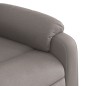 vidaXL Sillón reclinable de masaje eléctrico tela gris taupe vidaXL Sillón reclinable de masaje eléctrico tela gris taupe