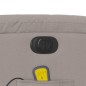 vidaXL Sillón reclinable de masaje eléctrico tela gris taupe vidaXL Sillón reclinable de masaje eléctrico tela gris taupe