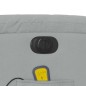vidaXL Sillón reclinable de masaje eléctrico tela gris claro