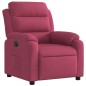 vidaXL Sillón reclinable eléctrico de terciopelo rojo tinto vidaXL Sillón reclinable eléctrico de terciopelo rojo tinto