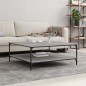 vidaXL Mesa de centro madera de ingeniería gris Sonoma 100x100x40 cm vidaXL Mesa de centro madera de ingeniería gris Sonoma 100x100x40 cm
