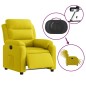 vidaXL Sillón reclinable eléctrico de terciopelo amarillo vidaXL Sillón reclinable eléctrico de terciopelo amarillo