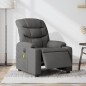 vidaXL Sillón reclinable de masaje eléctrico tela gris oscuro vidaXL Sillón reclinable de masaje eléctrico tela gris oscuro