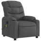 vidaXL Sillón reclinable de masaje eléctrico tela gris oscuro vidaXL Sillón reclinable de masaje eléctrico tela gris oscuro