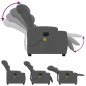 vidaXL Sillón reclinable de masaje eléctrico tela gris oscuro vidaXL Sillón reclinable de masaje eléctrico tela gris oscuro