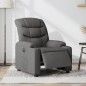 vidaXL Sillón reclinable eléctrico de tela gris oscuro vidaXL Sillón reclinable eléctrico de tela gris oscuro