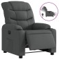 vidaXL Sillón reclinable eléctrico de tela gris oscuro vidaXL Sillón reclinable eléctrico de tela gris oscuro