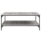 vidaXL Mesa de centro madera de ingeniería gris Sonoma 100x100x40 cm vidaXL Mesa de centro madera de ingeniería gris Sonoma 100x100x40 cm