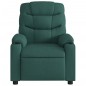 vidaXL Sillón reclinable de masaje eléctrico tela verde oscuro vidaXL Sillón reclinable de masaje eléctrico tela verde oscuro
