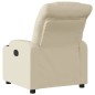 vidaXL Sillón reclinable eléctrico de tela crema vidaXL Sillón reclinable eléctrico de tela crema