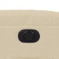 vidaXL Sillón reclinable eléctrico de tela crema vidaXL Sillón reclinable eléctrico de tela crema