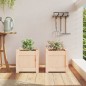 vidaXL Jardineras de exterior 2 unidades madera maciza de pino vidaXL Jardineras de exterior 2 unidades madera maciza de pino