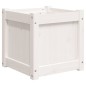 vidaXL Jardineras de exterior 2 unidades madera maciza de pino blanco vidaXL Jardineras de exterior 2 unidades madera maciza de pino blanco