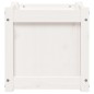vidaXL Jardineras de exterior 2 unidades madera maciza de pino blanco vidaXL Jardineras de exterior 2 unidades madera maciza de pino blanco