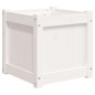 vidaXL Jardineras de exterior 2 unidades madera maciza de pino blanco vidaXL Jardineras de exterior 2 unidades madera maciza de pino blanco