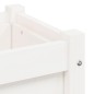 vidaXL Jardineras de exterior 2 unidades madera maciza de pino blanco vidaXL Jardineras de exterior 2 unidades madera maciza de pino blanco