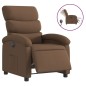 vidaXL Sillón reclinable eléctrico de tela marrón vidaXL Sillón reclinable eléctrico de tela marrón