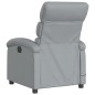 vidaXL Sillón reclinable de masaje eléctrico tela gris claro