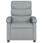 vidaXL Sillón reclinable de masaje eléctrico tela gris claro