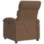 vidaXL Sillón reclinable de masaje eléctrico tela marrón vidaXL Sillón reclinable de masaje eléctrico tela marrón