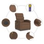 vidaXL Sillón reclinable de masaje eléctrico tela marrón vidaXL Sillón reclinable de masaje eléctrico tela marrón