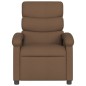 vidaXL Sillón reclinable de masaje eléctrico tela marrón vidaXL Sillón reclinable de masaje eléctrico tela marrón